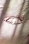 Baby Pink Tint Metal Frame Heart Shaped Sunglasses, thumbnail 1 of 5