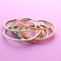 Enamel Coloured Twisted Bangles, thumbnail 2 of 11