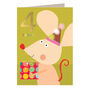 Gold Foiled Mouse 4th Birthday Card, thumbnail 2 of 5