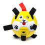 Dog Football Ball With Dog Tug Straps, thumbnail 3 of 7