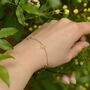 Sterling Silver/ Gold Plated Cottage Garden Bracelet, thumbnail 4 of 6