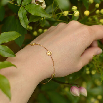 Sterling Silver/ Gold Plated Cottage Garden Bracelet, 4 of 6