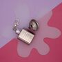 Personalised 'Your Own Message' Hipflask Keyring, thumbnail 2 of 3