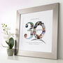 Personalised Pearl Wedding Anniversary Collage, thumbnail 8 of 11