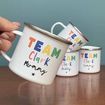 Team Personalised Rainbow Mug Set, 4 of 7