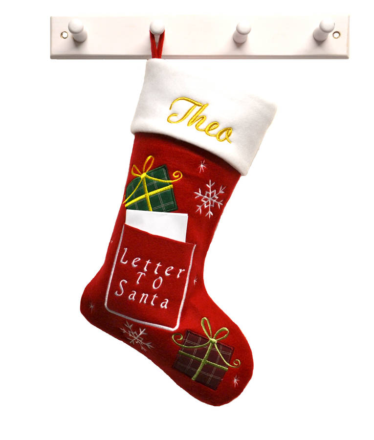 Personalised Christmas 'letter To Santa' Stocking By D Caro