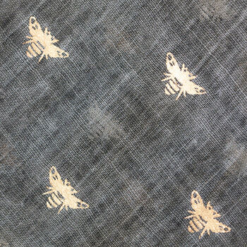 “Bee Happy” Gold Foil Scarf, 3 of 8