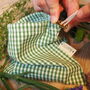 Organic Cotton Gift Bag 'Gingham', thumbnail 4 of 9