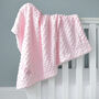 Personalised Bright Pink Bobble Sherpa Baby Blanket, thumbnail 6 of 10