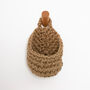Crochet Jute Plant Hanging Basket, thumbnail 1 of 6