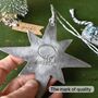 Personalised Silver Star Hanging Decoration, thumbnail 5 of 7