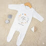 Personalised Our First Mother's Day Bodysuit / Babygrow Animals, thumbnail 3 of 6