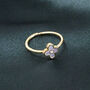 Mother Of Pearl Adjustable Flower Ring, thumbnail 2 of 6