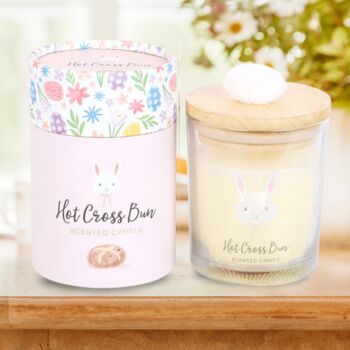 Easter Gift Hot Cross Bun Scented Candle, 4 of 4