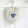 Personalised Pearl 30th Wedding Anniversary Heart Gift, thumbnail 8 of 11