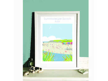 Summerleaze Beach Bude Cornwall Print, 3 of 6