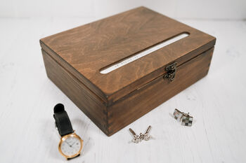 Large Personalised Message Wooden Jewellery Box, 9 of 12
