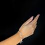 Sterling Silver Pearl Minimalist Charm Layer Bracelet, thumbnail 6 of 12