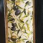 Mango Wood Oval Serving Platter Tray, Olive Print, thumbnail 6 of 7