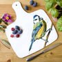 Inky Blue Tit Chopping Board, thumbnail 5 of 6