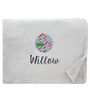 Personalised Candy Canes Christmas Snuggle Blanket, thumbnail 3 of 12