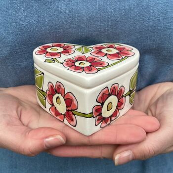 Personalised Ceramic Heart Box, 6 of 9