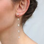 Emilie Long Pearl Earrings, thumbnail 3 of 3