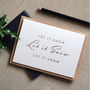 Four Rose Gold Foiled Christmas Lyric Cards, thumbnail 4 of 5