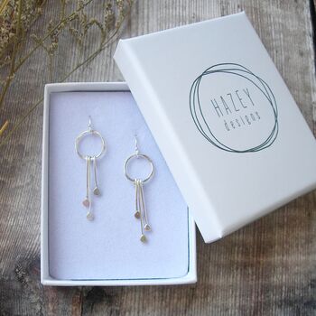 Silver Droplets Earrings, 3 of 5