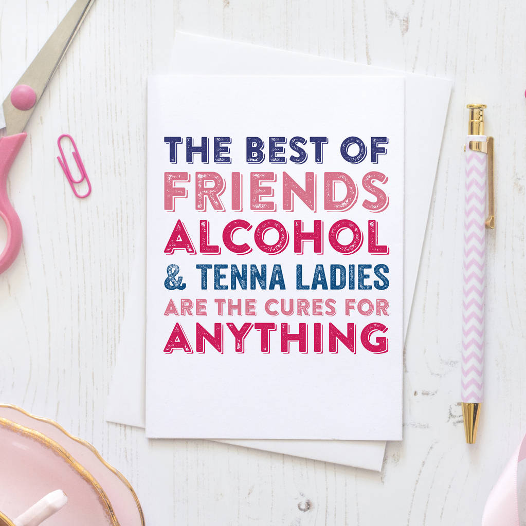 Laughter Prosecco Good Friends Celebration Card By Do You Punctuate