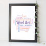 Personalised Word Art Cloud Print, thumbnail 8 of 8