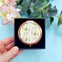 Wildflowers Rose Gold Compact Mirror, thumbnail 1 of 9