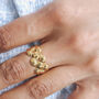 Non Tarnish Woven Chain Wide Ring, thumbnail 4 of 9