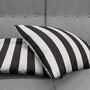 Black And White Cushion Cover With Striped Pattern, thumbnail 4 of 7
