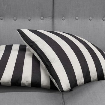 Black And White Cushion Cover With Striped Pattern, 4 of 7