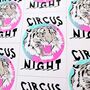 Circus Night Tiger Riso Print, thumbnail 2 of 7
