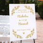 Personalised Wedding Portrait Welcome Sign, thumbnail 1 of 3