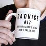 Dad To Be 'Dadvice' Newborns Ceramic Mug, thumbnail 2 of 7
