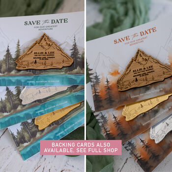 Mountain Fridge Magnet Wedding Save The Date, 7 of 7