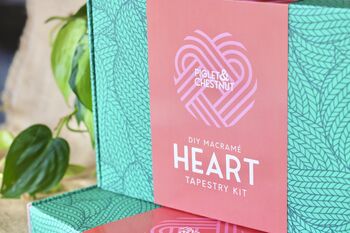 Diy Macrame Heart Tapestry Kit, 7 of 12