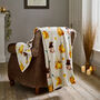 Pumpkin Party Super Soft Fleece Throw 140 X 180cm, thumbnail 1 of 3