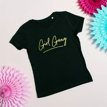 Girl Gang Mother And Daughter T Shirt And Babygrow Set, 3 of 5