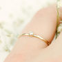 Bimini Ring // Tiny Diamond And Gold Stacking Ring, thumbnail 5 of 6