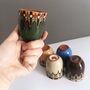 Set Of Five Ceramic Espresso Cups, Mix Colours, thumbnail 5 of 5
