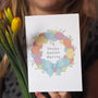 Personalised Easter Wreath Card, thumbnail 1 of 3