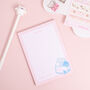 Cute Pink Milk Lined A6 Memo Notepad, thumbnail 2 of 4