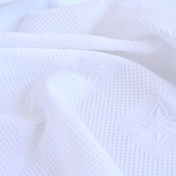 Personalised White Christening Shawl, 6 of 6