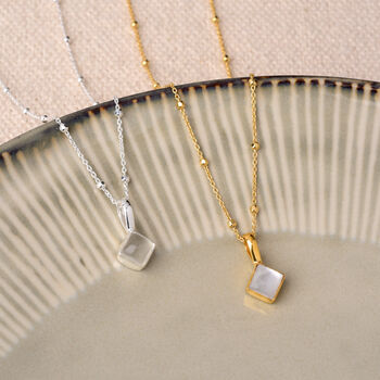 Gem Birthstone Necklace Sterling Silver Or 18ct Gold Plated, 7 of 12