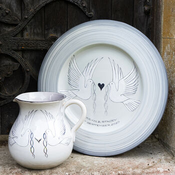 Bespoke Dove And Heart Jug, 2 of 2