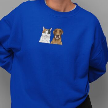 Personalised Pet Half Portrait Sweatshirt, 4 of 10